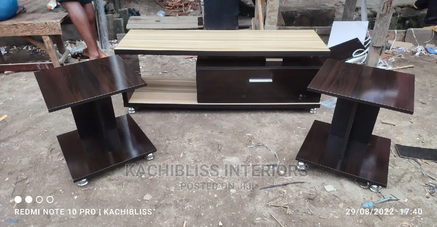 Tv Console Side Stools