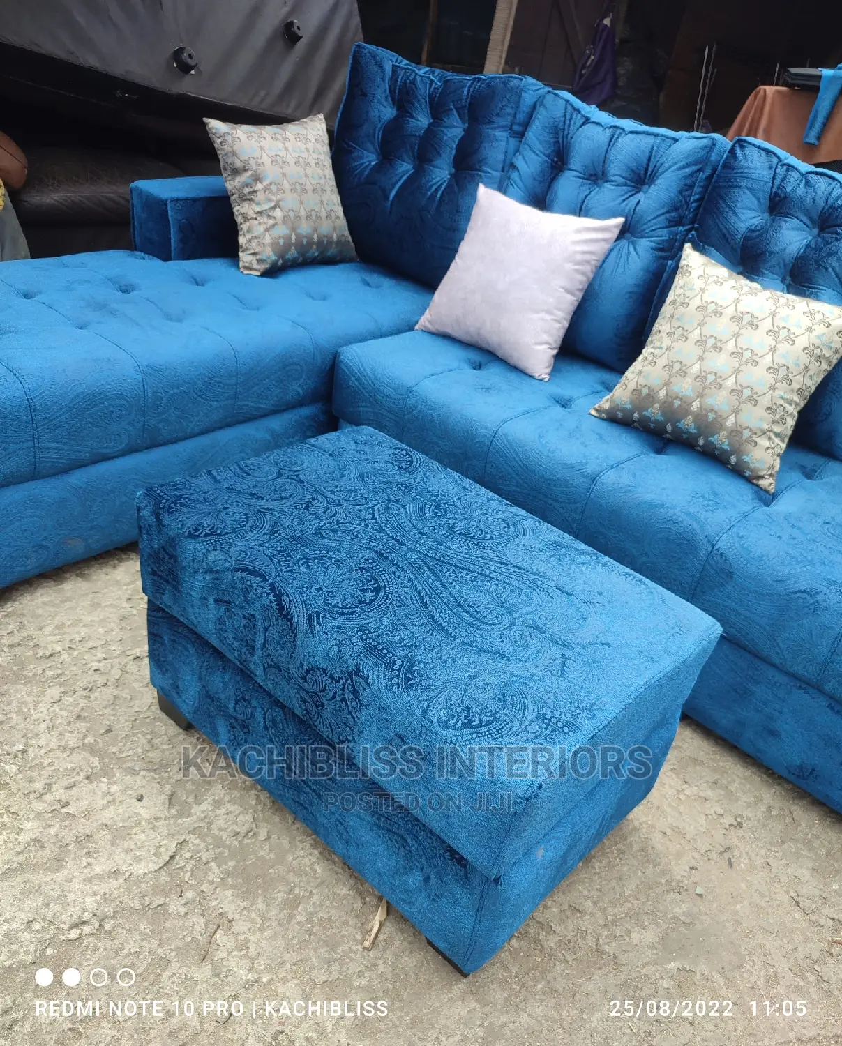 L-Shape Sofa Ottoman