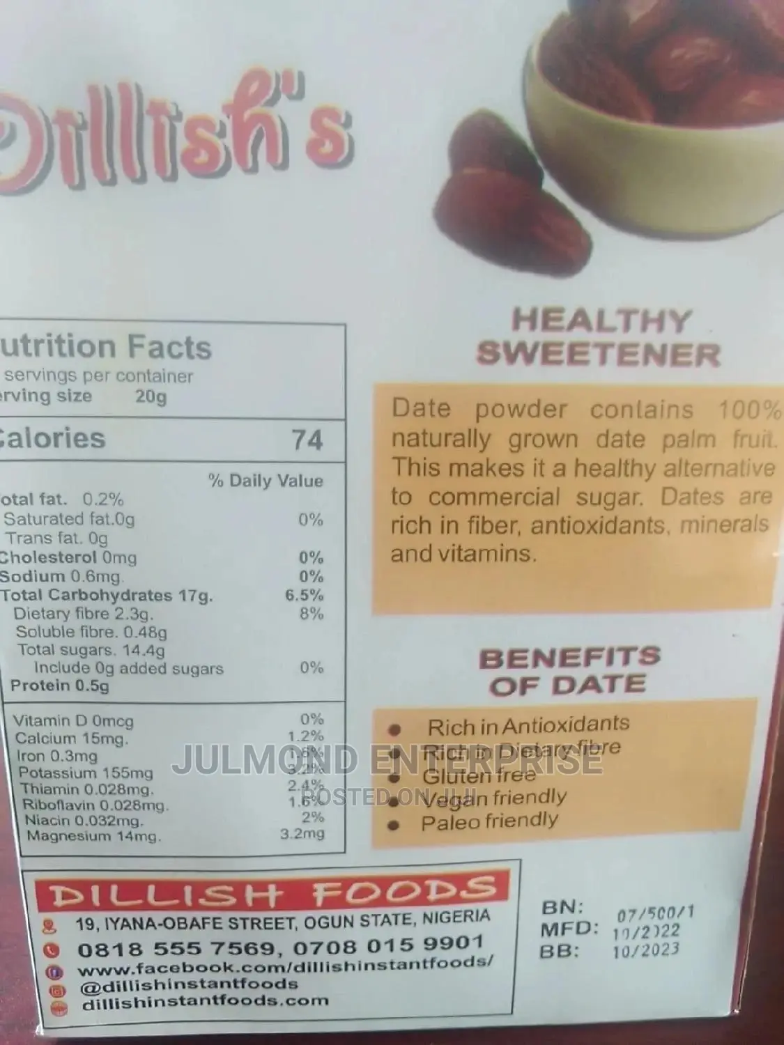 Date Powder