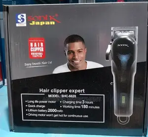 Sonik Rechargeable Hair Clipper With Led Battery Display