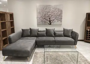 Set of L-Shaped Sofa Up for Grab