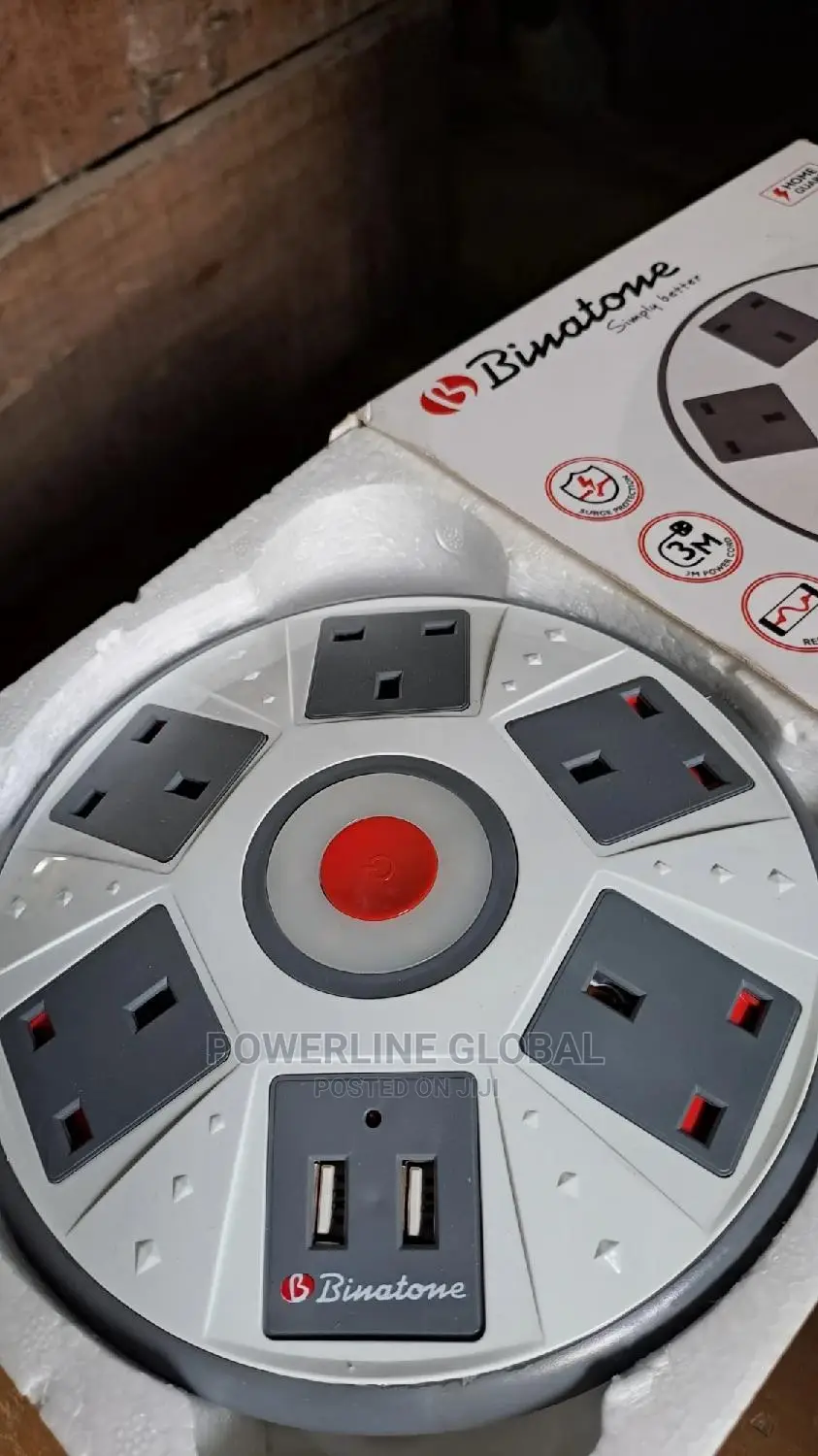 5 Way Extension Socket 3m Wire With USB for Home's/Offices