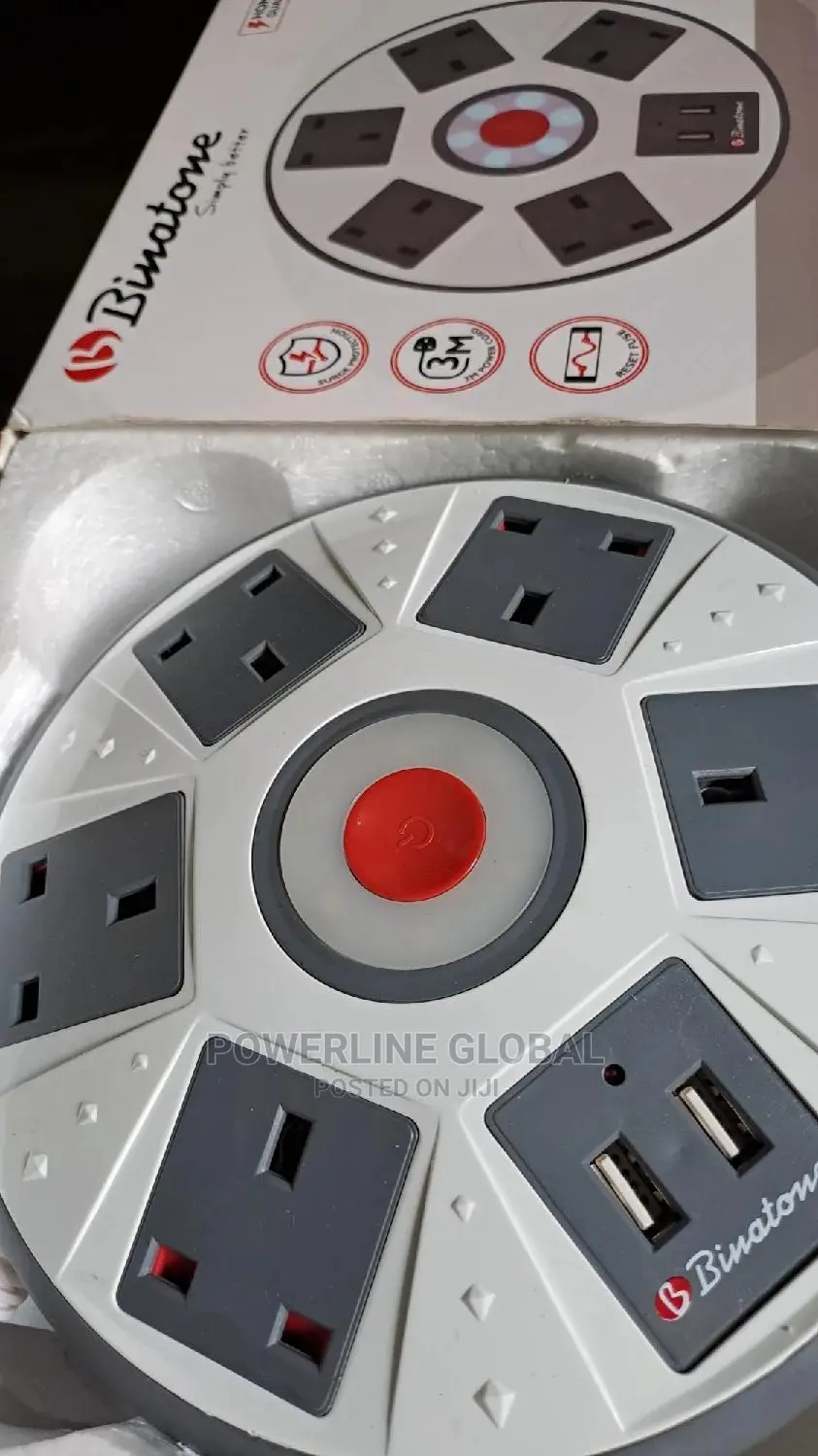 5 Way Extension Socket 3m Wire With USB for Home's/Offices