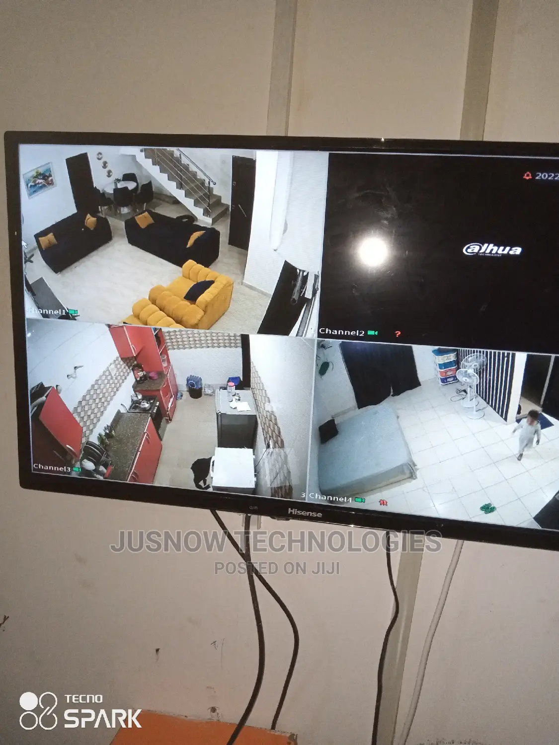 8ch CCTV Camera System With Accessories + Installation