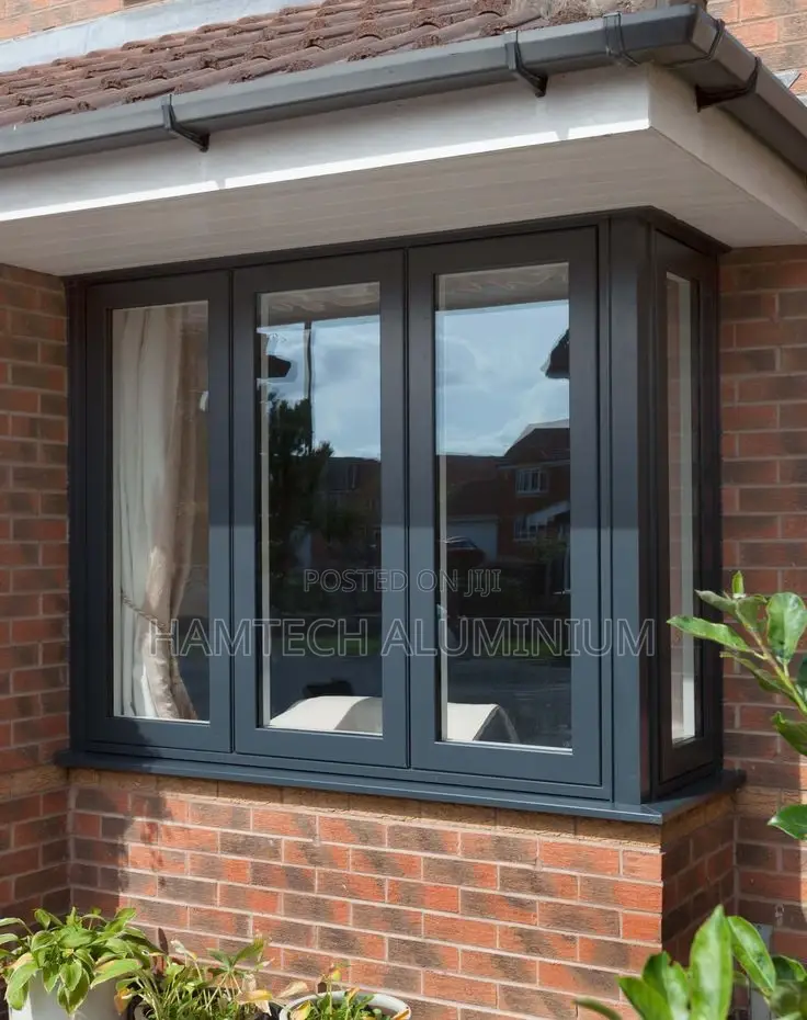 Grey Colour Aluminium Window