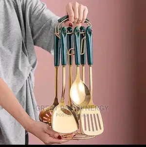 Set of Kitchen Cooking Spoon Tools Utensils - Marble