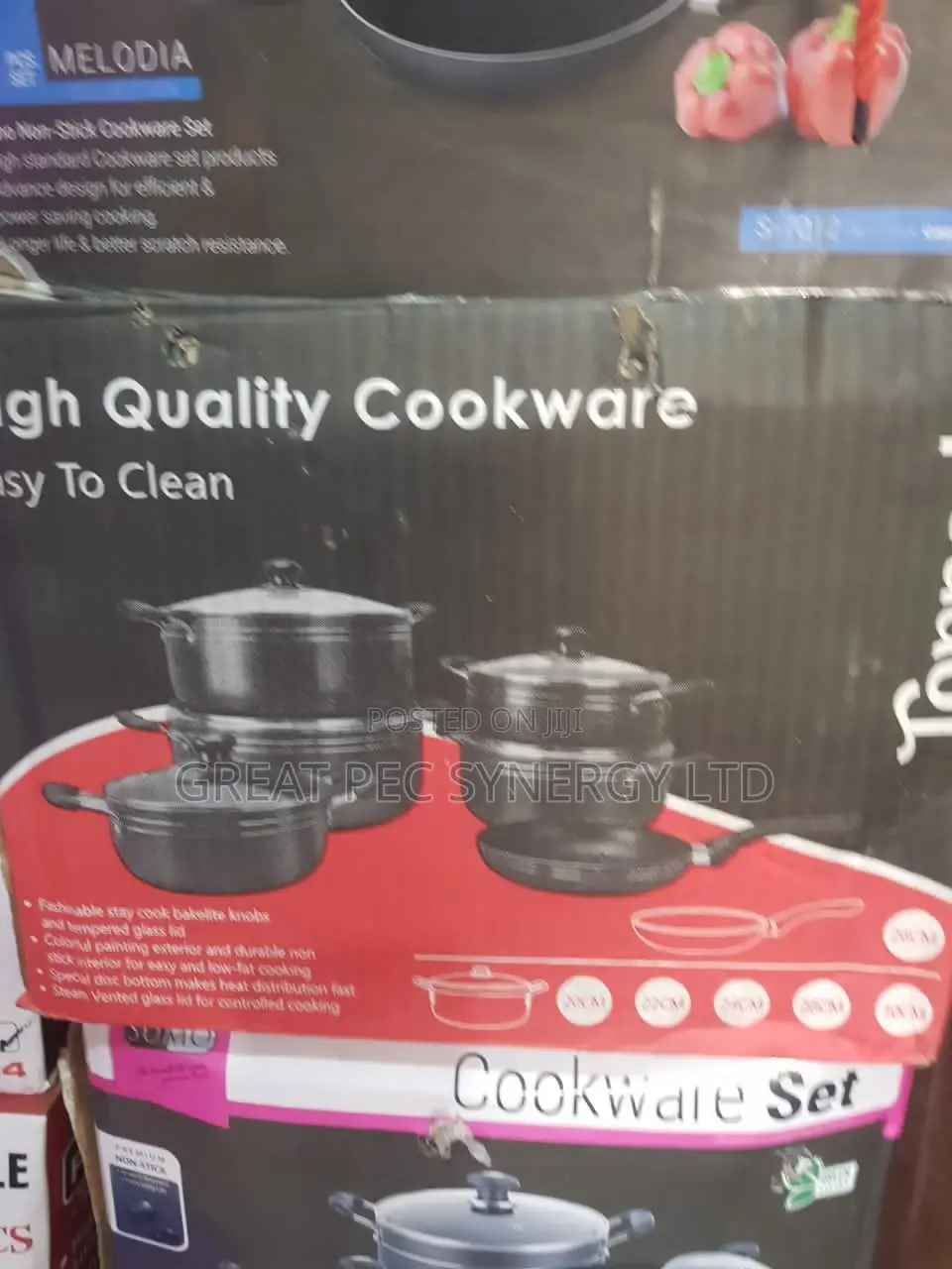 5 Sets Non Stick Pots With Fry Pan