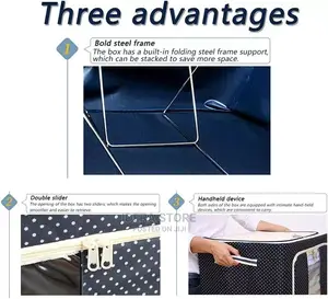 Foldable Laundry Cloth Storage Bag Box