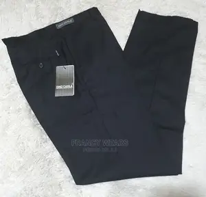 Black and Blue Office Trousers