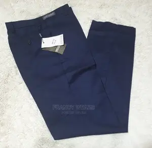 Black and Blue Office Trousers