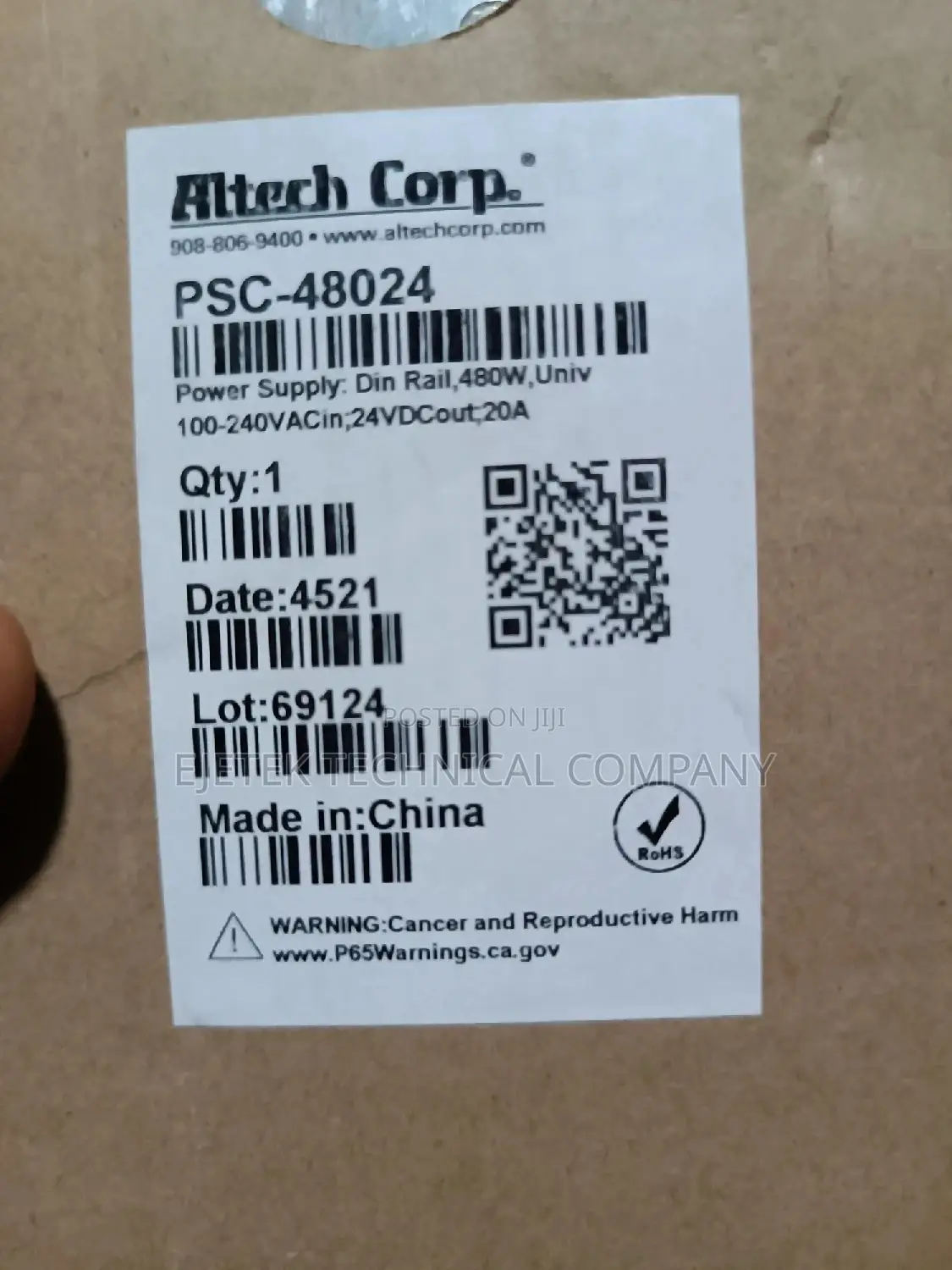 Altech Power Supply 20a/24v