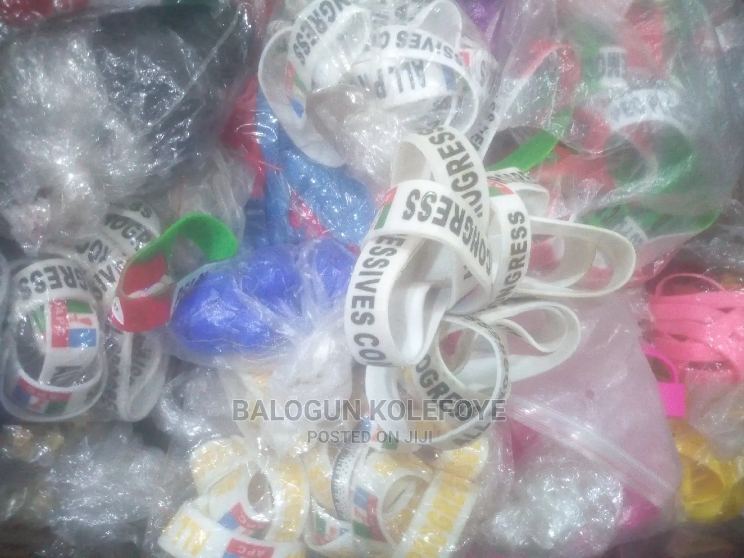 Plain and Customized Wristband for APC PDP Labour Party