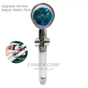 Shower Head Water Saving Flow With Small Fan