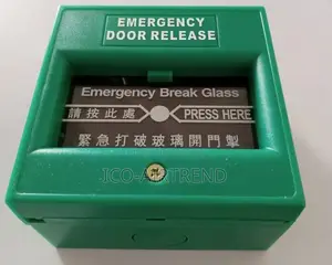 12v Green Emergency Break Glass Door Release (No, Nc, Com)