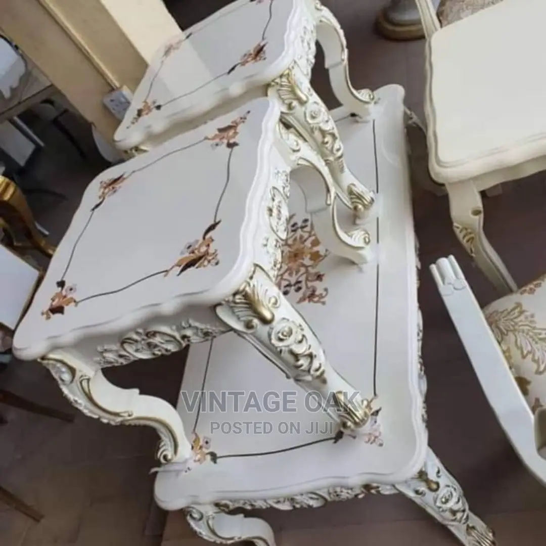Royal Designed Luxury Centre Table With 2 Side Stools.