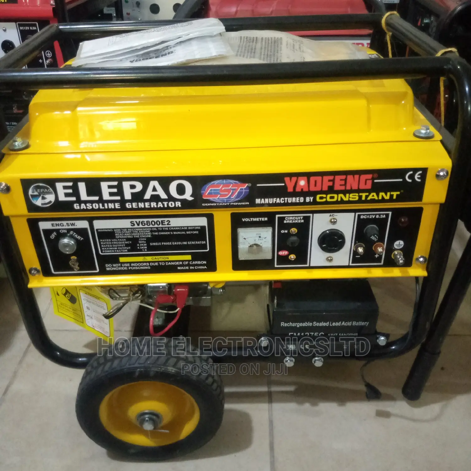 Constant Elepaq Generator 4.Kva