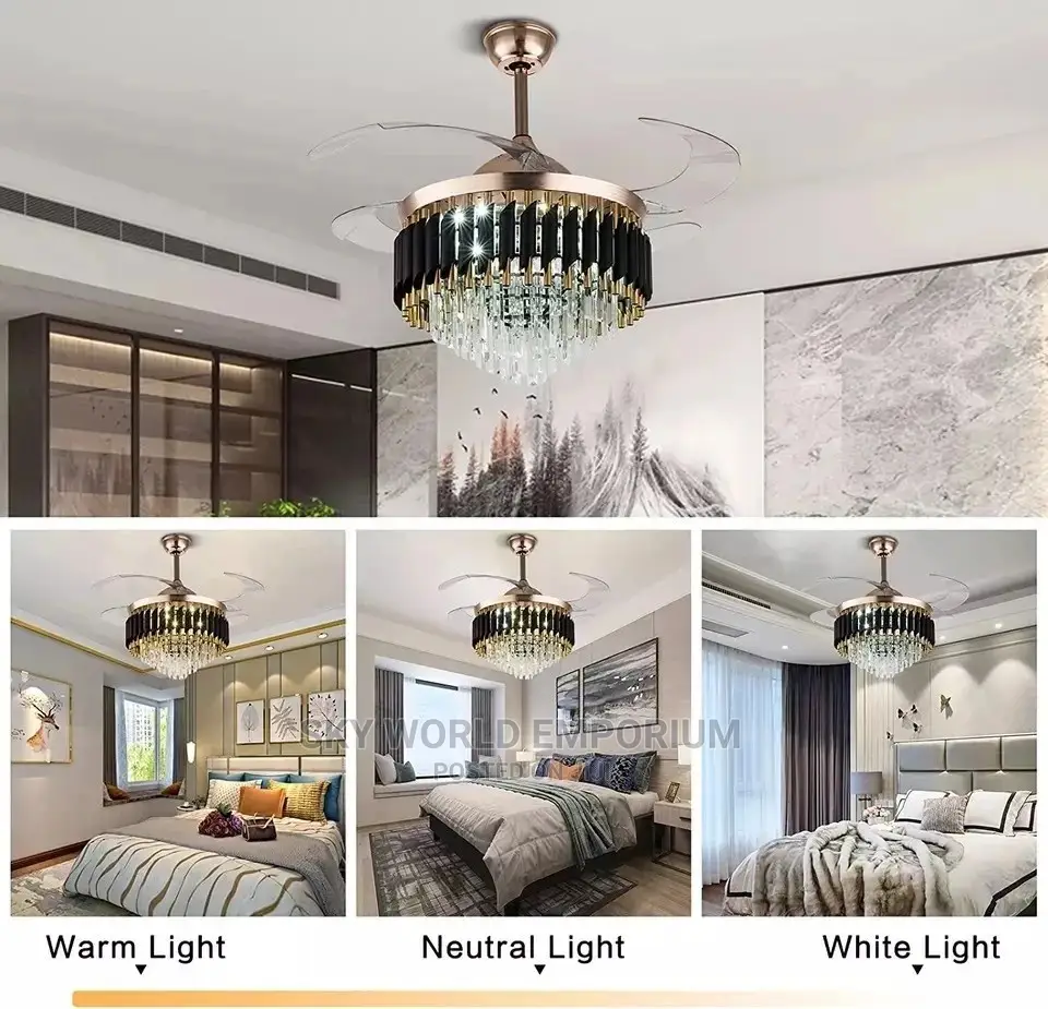 Crystal Fan Chandelier