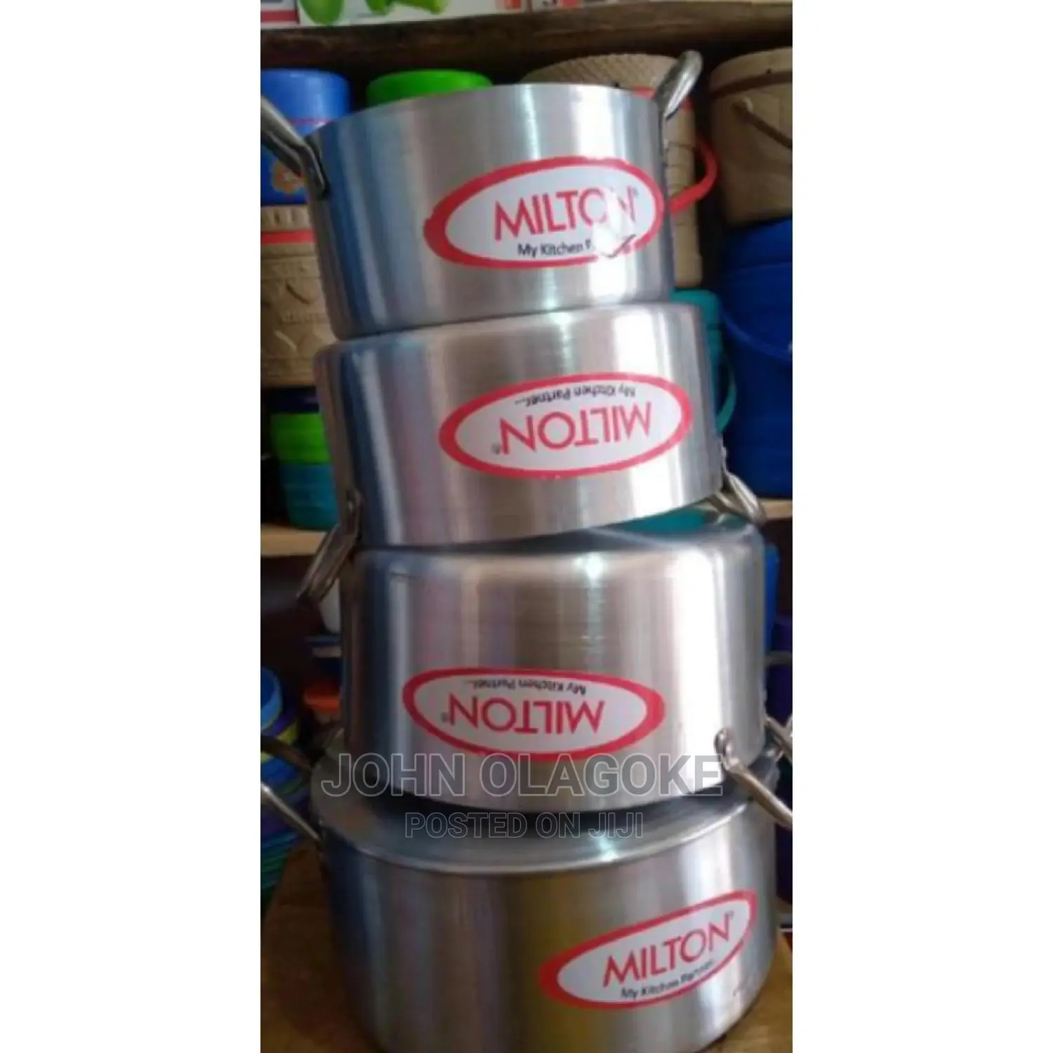 4 Pieces Milton Aluminum Pots Set