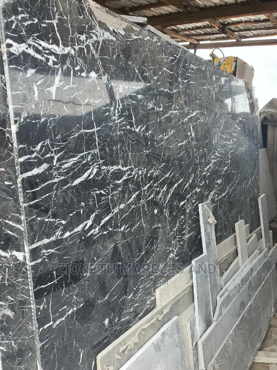 Black Wave Quartz Marble Slab