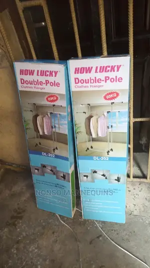 60kg Load Capacity Double Clothes Rack