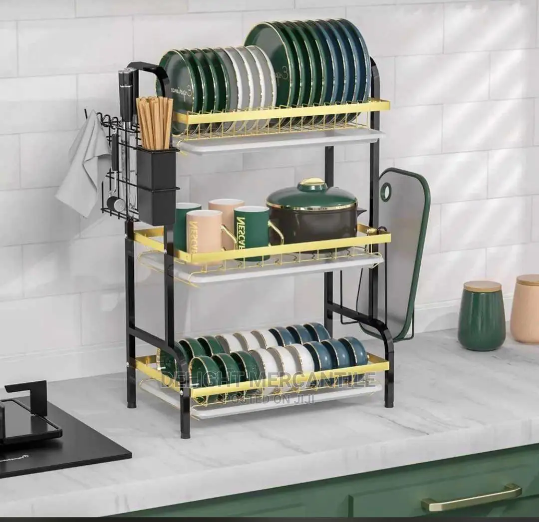 Multifunctional Dish Plate Rack 3 Layers