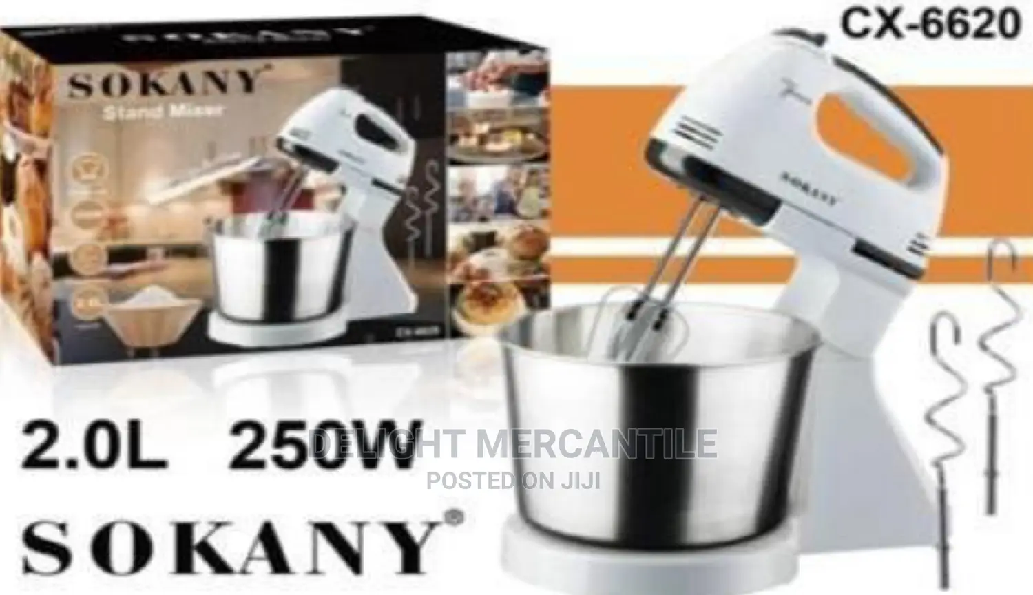 Sokany Stand Mixer 2l