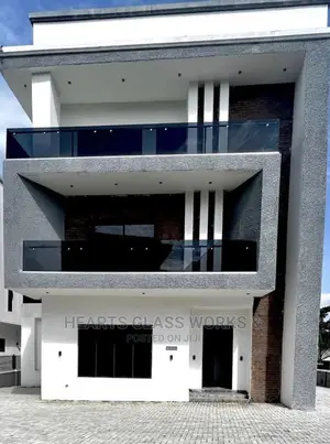 12mm Grey Tempered Glass Railing Balustrade.