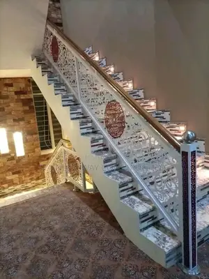 Staircase With Laser Cut Design