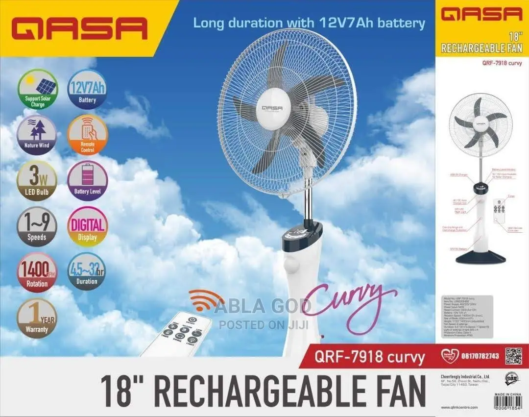 Qasa Rechargeable Fans
