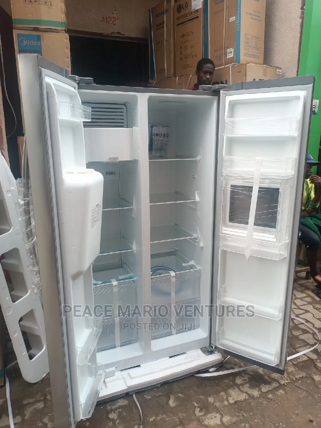 Original Midea Side by Side Refrigerator With 4years Waranty