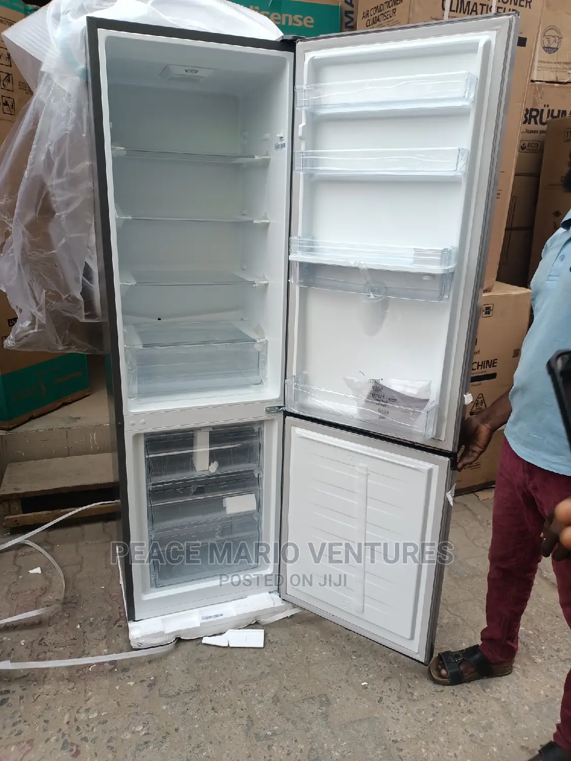 Hisense Standing Refrigerator With Dispenser and Warranty
