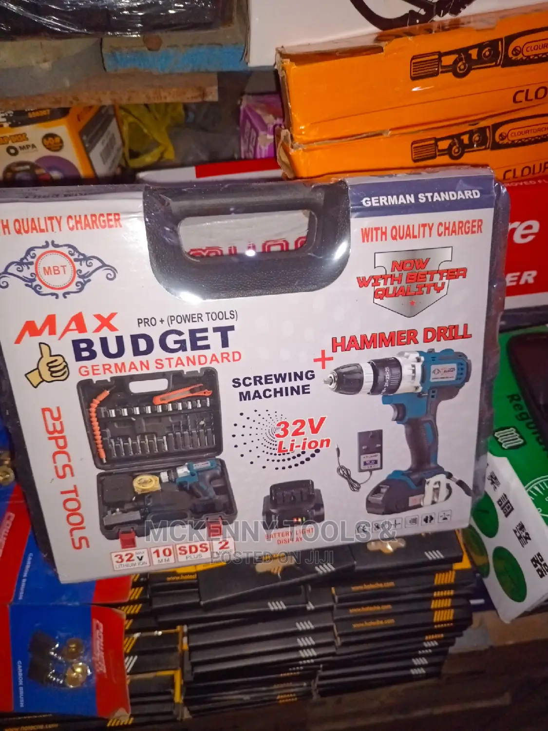 Max Budget Cordless Battery Drill Driver Machine -32v