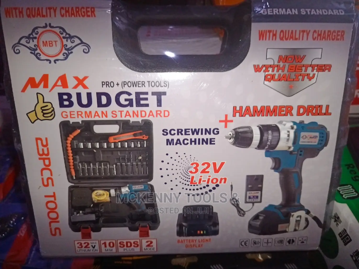 Max Budget Cordless Battery Drill Driver Machine -32v