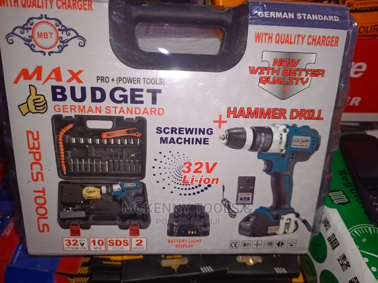 Max Budget Cordless Battery Drill Driver Machine -32v