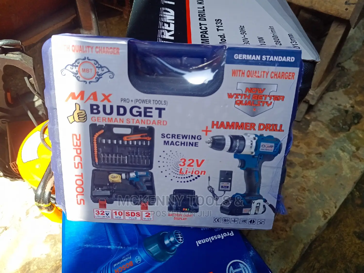 Max Budget Cordless Battery Drill Driver Machine -32v