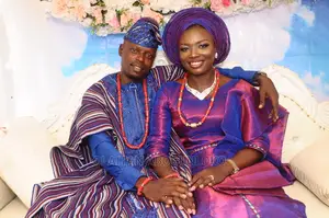 Complete Couple Aso-Oke Attire