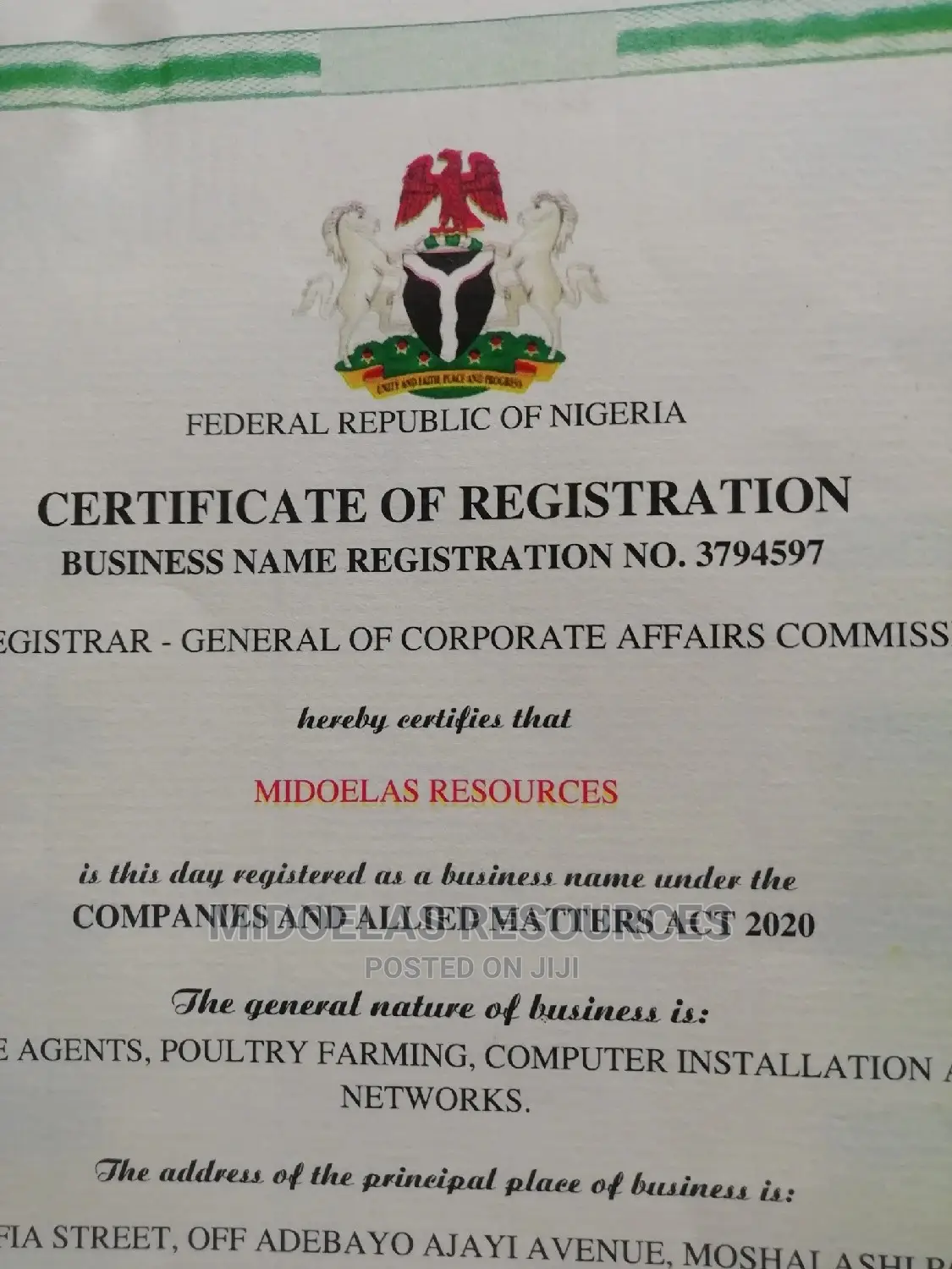 CAC Business And Company Registration