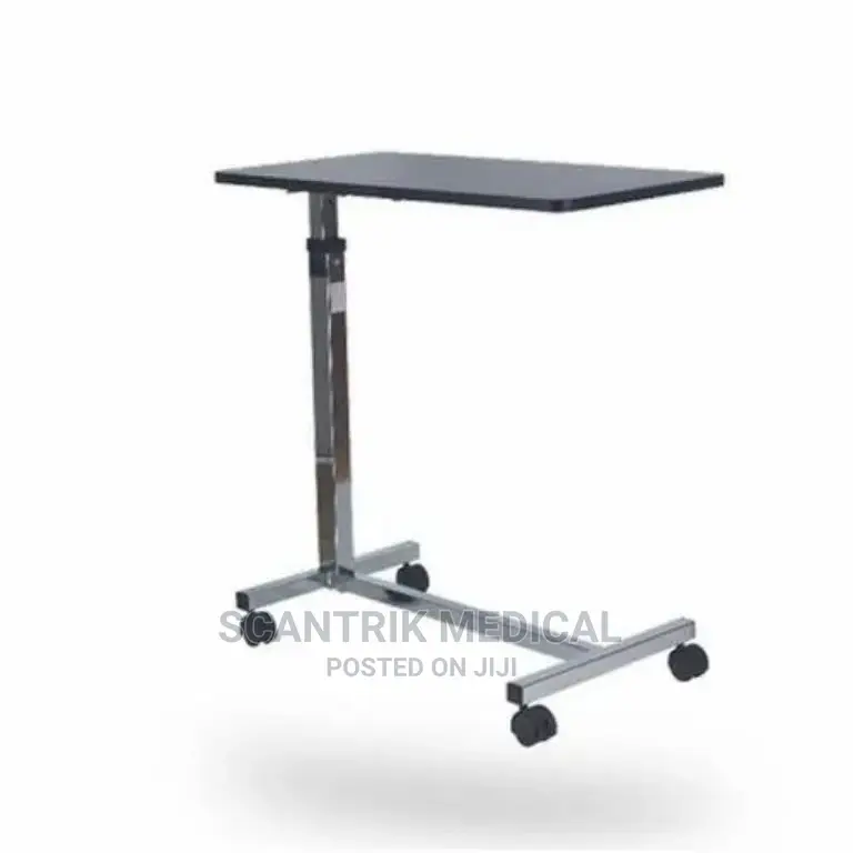 Hospital Overbed Table With Adjustable