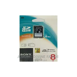Sony SDHC 8GB 15mb/S Memory Card