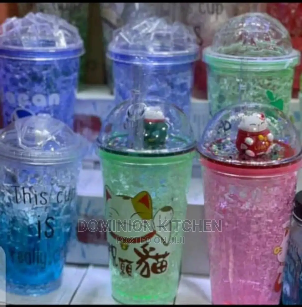 Portable Smoothie Cup With Straw