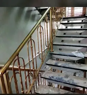 Gold Stainless Handrail Design For