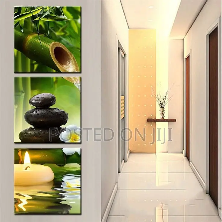 Natural Bamboo Waterfall Artwork
