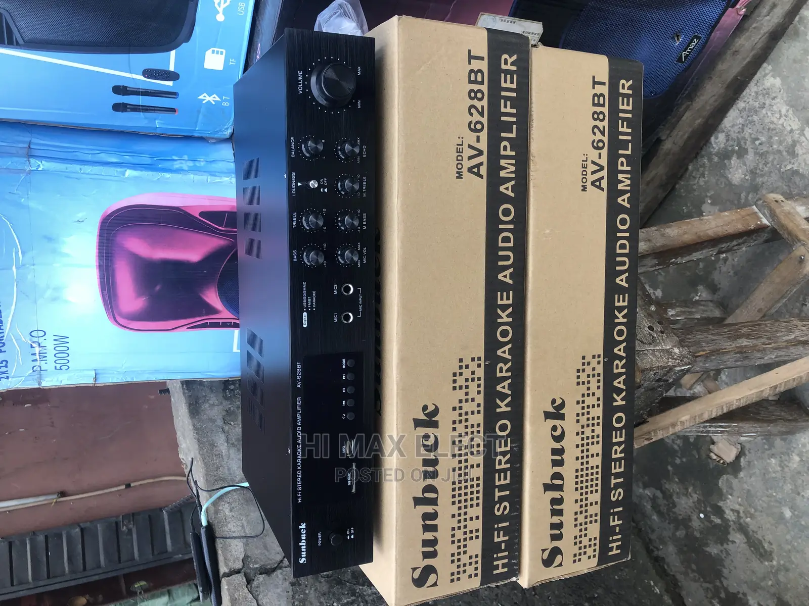 Sunbuck Av628 Bluetooth Digital Amplifier Stereo LED USB