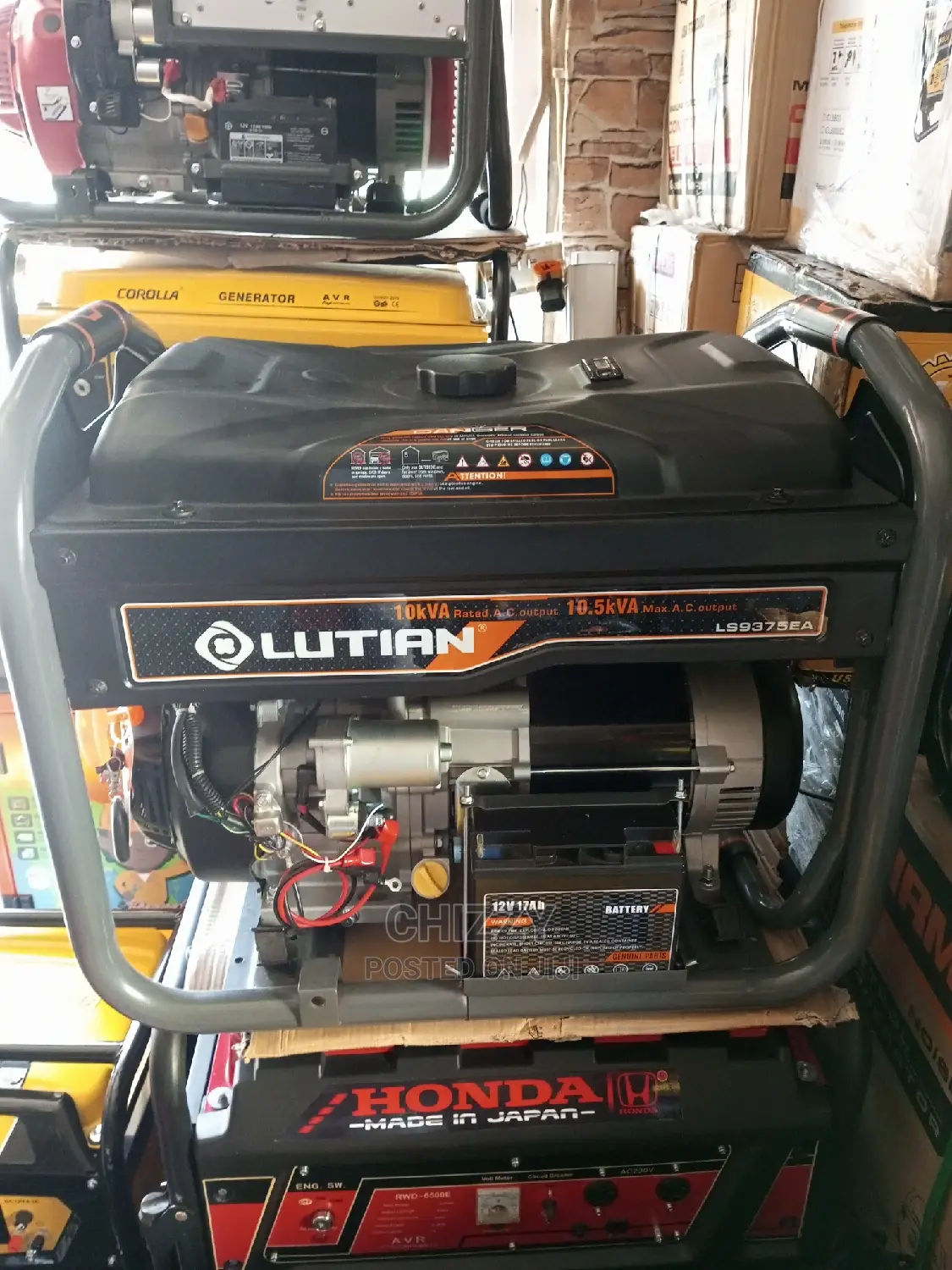 Lutian Generator 100%Copper Wire 10.5kva