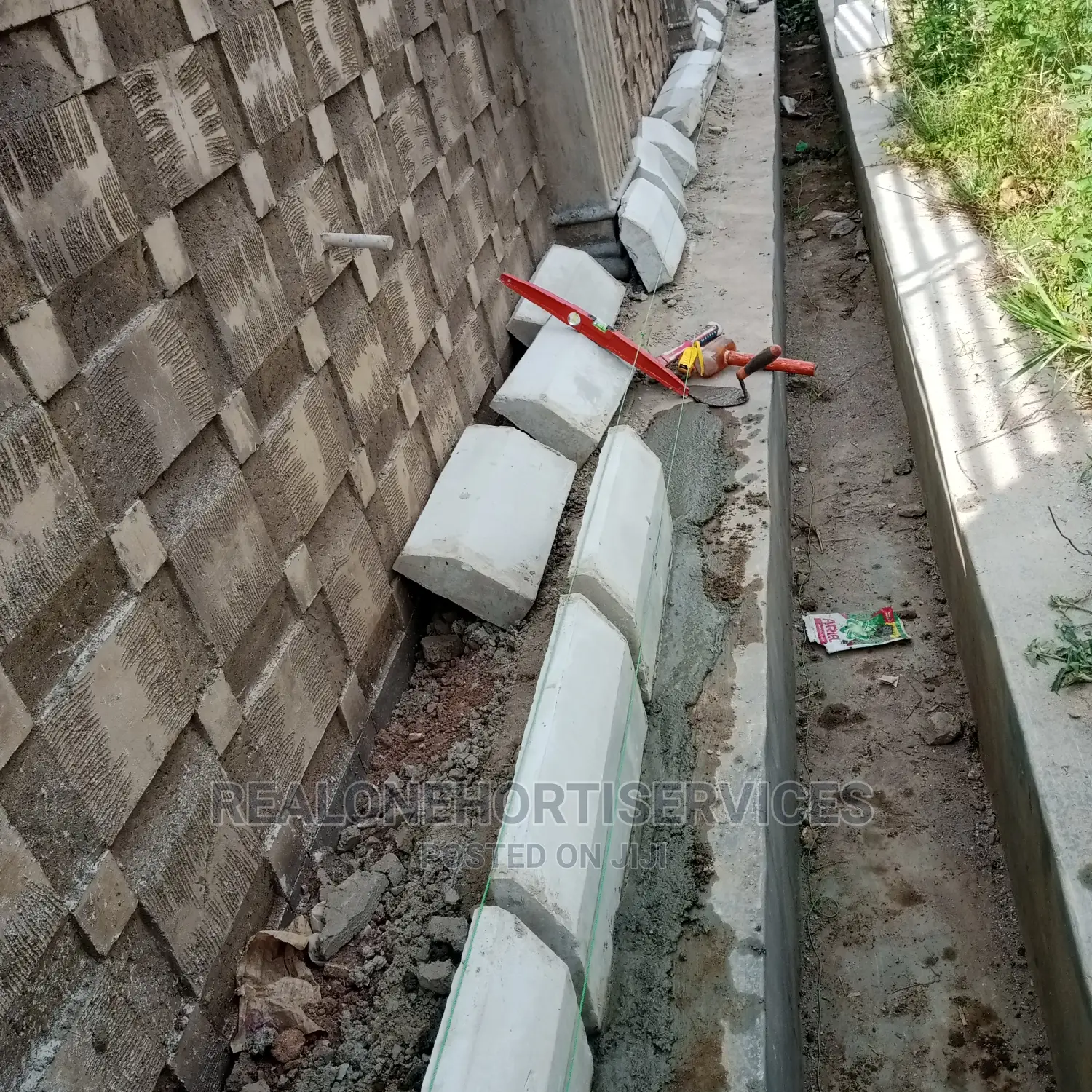 Kerbs for Building, Office's Pathway, Hostel Pathway