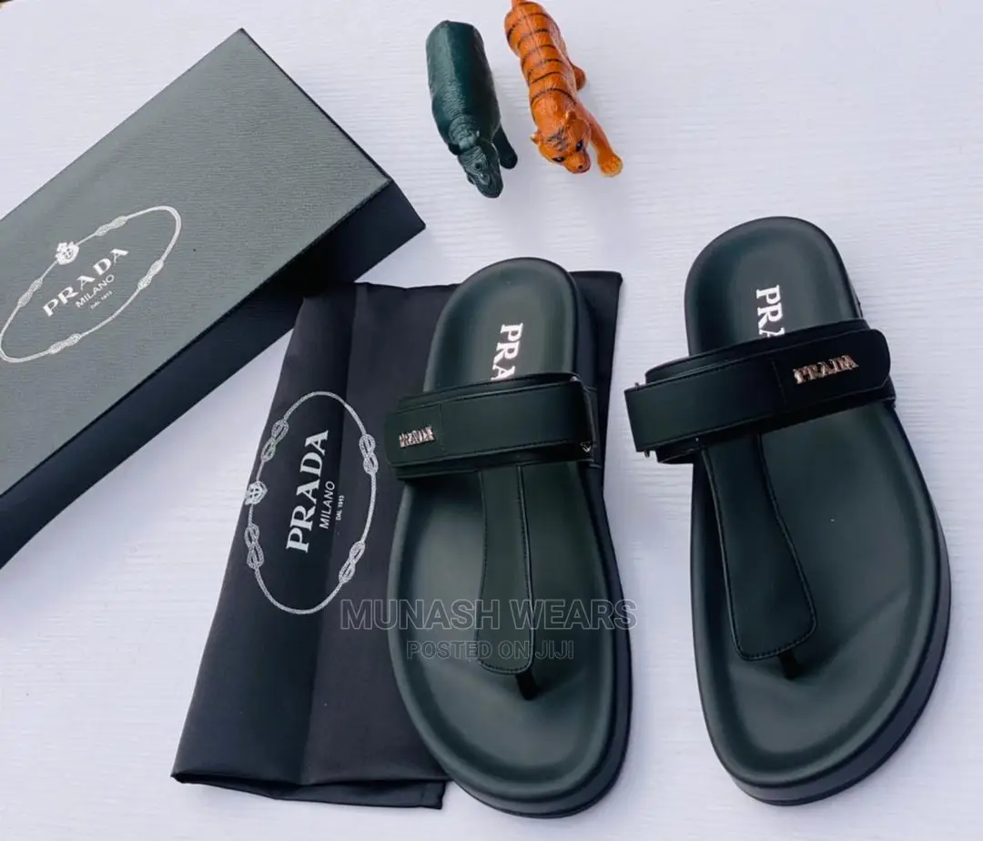 Prada Leather Slipers