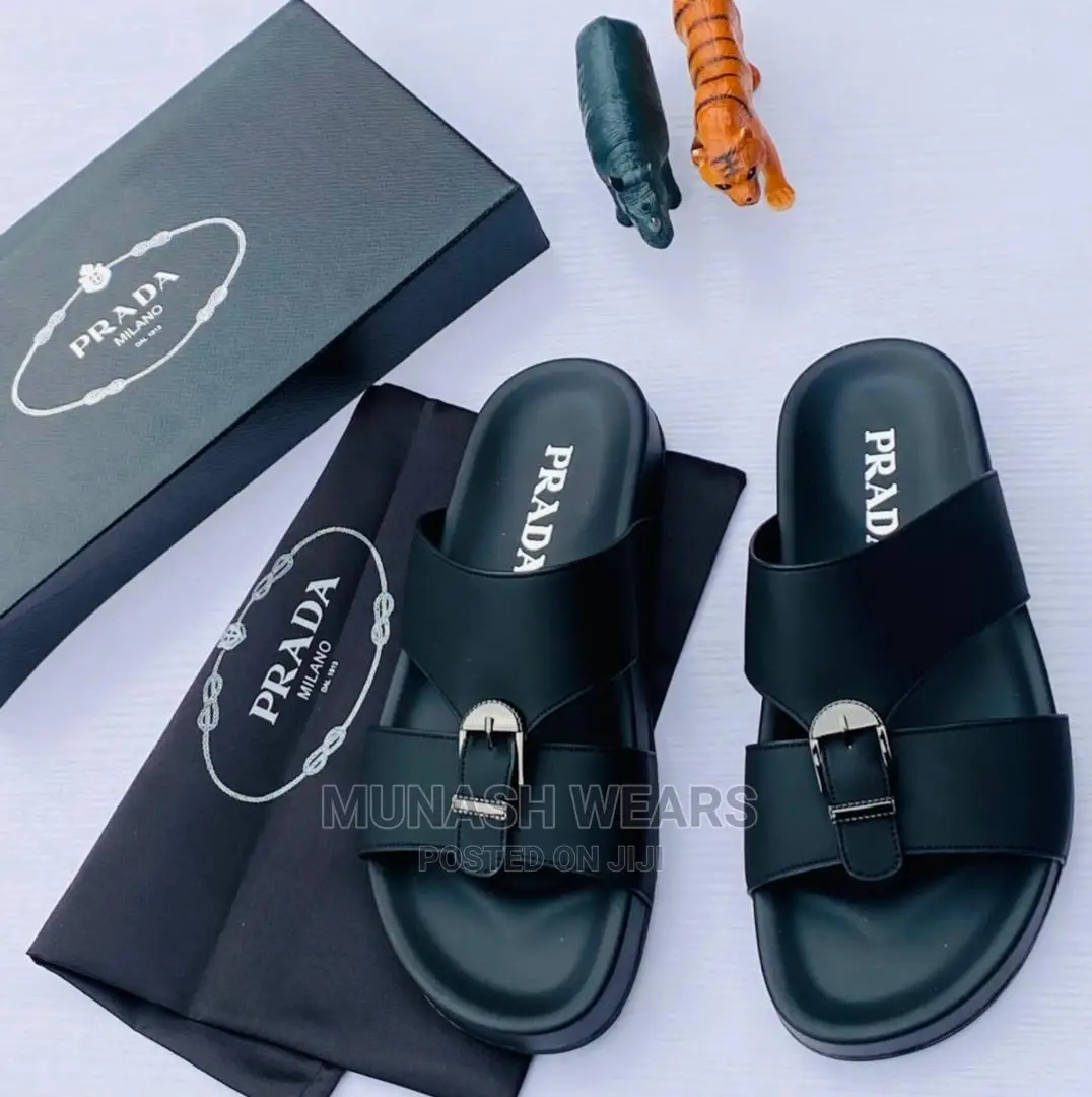 Prada Leather Slipers