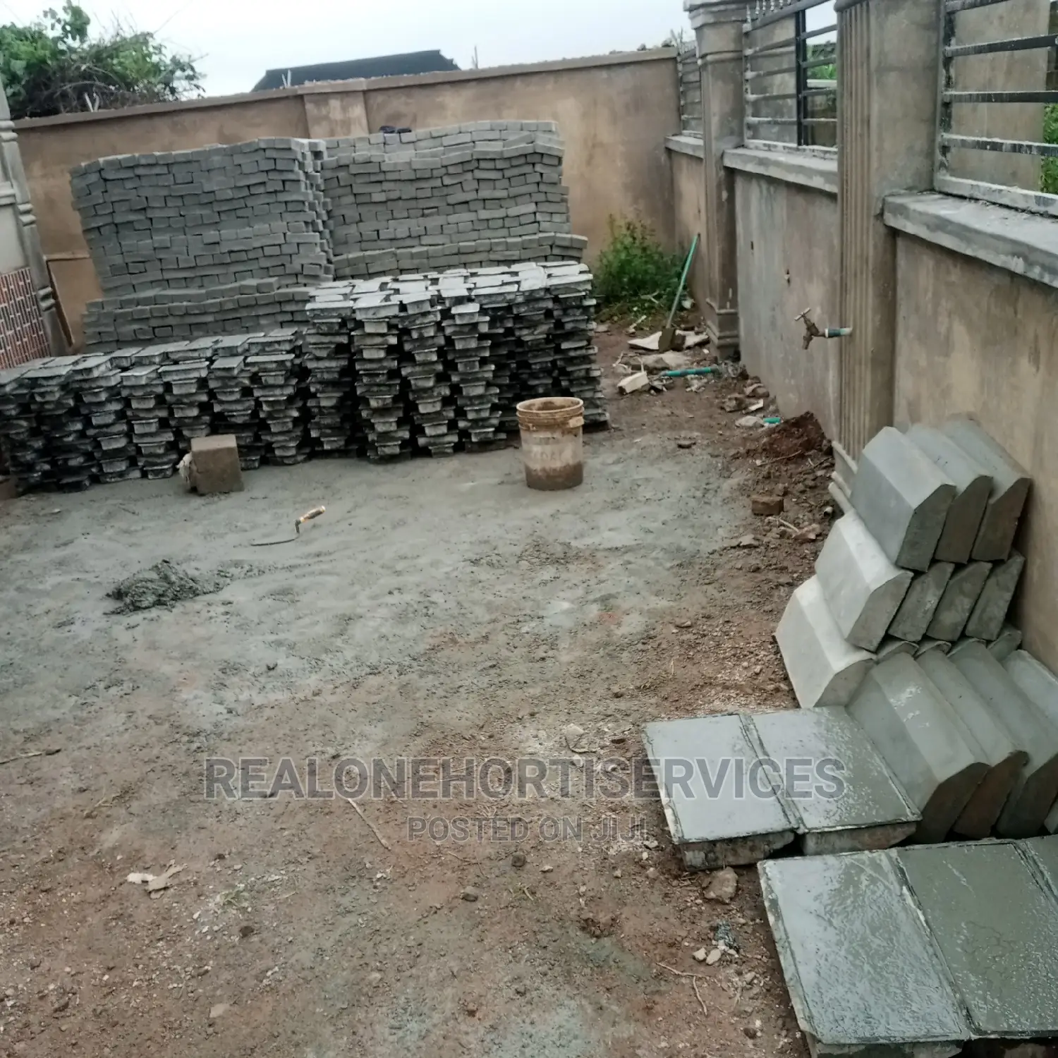 Kerbs for Building, Office's Pathway, Hostel Pathway