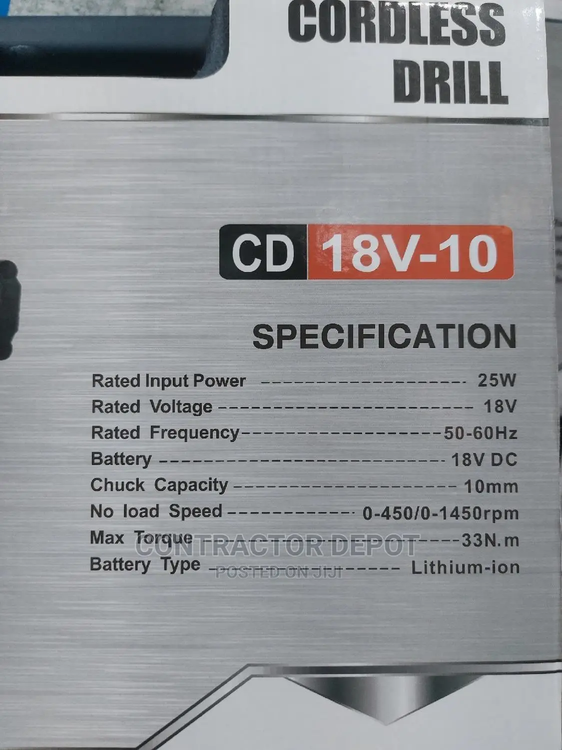 Maxmech Cordless Drill Screwdriver-18voltts