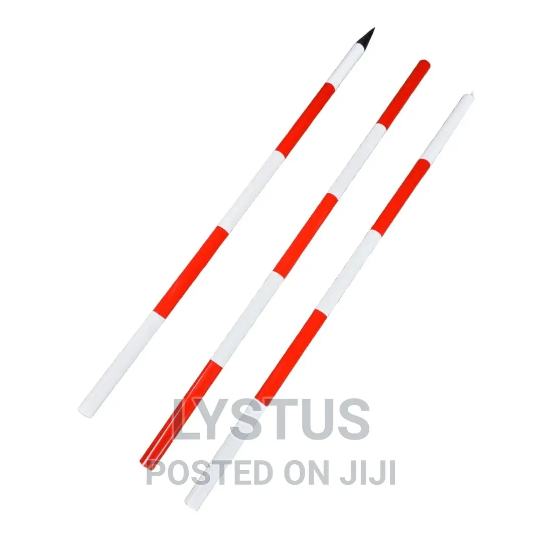 3m X 3 Sections Aluminium Range Pole for Surveying Marks